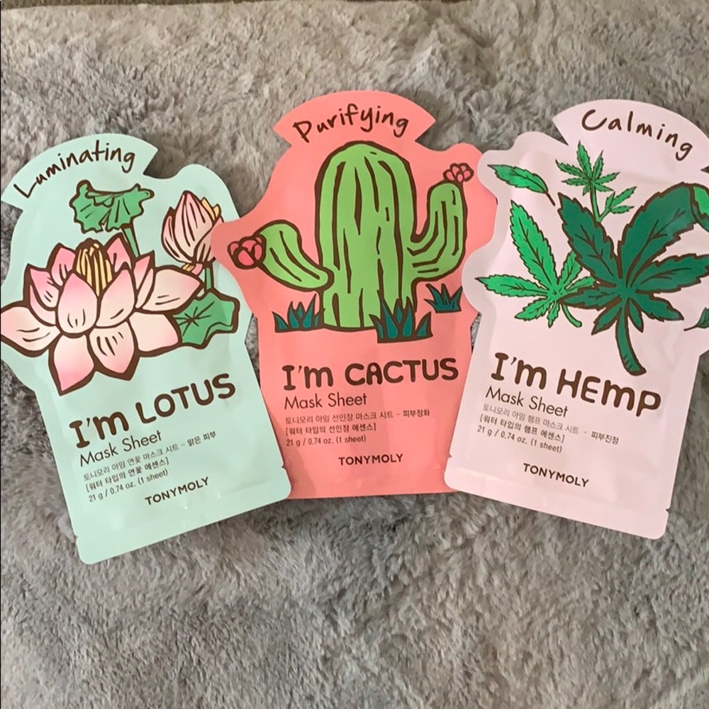 Add free to any purchase! 3 TONYMOLY Sheet Masks